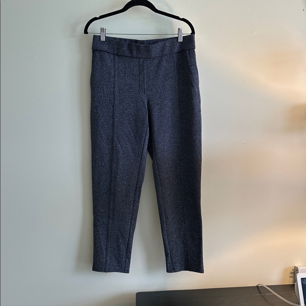 J Jill navy with white, ankle slacks.
